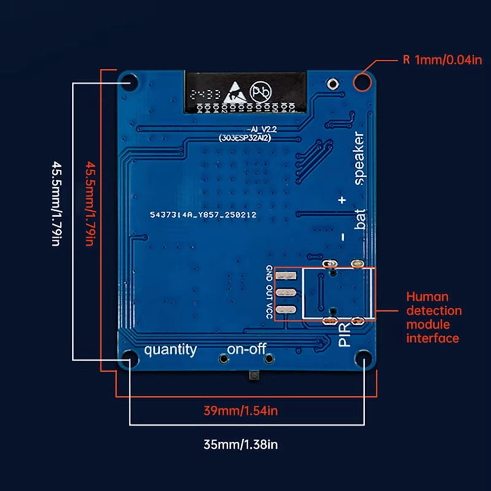ESP32-S3 Voice Chat Module Xiaozhi AI Artificial Intelligence Development Board Supports Large Model Type-C