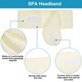 thumbnail image 3 of Spa Facial Headband Minzimin 3 Packs Head Wrap Terry Cloth Headband Adjustable Stretch Towel for Bath, Makeup and Sport, 3 of 7