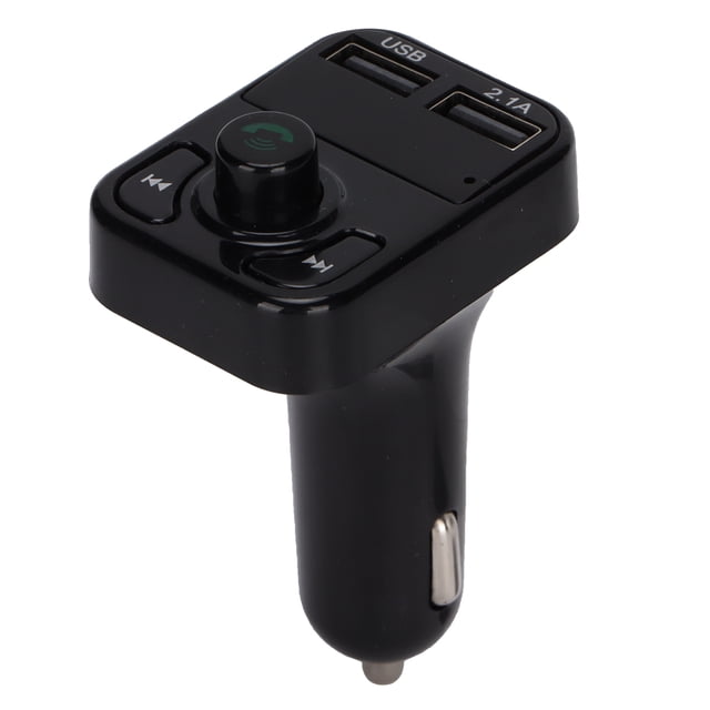 Transmisor FM Bluetooth 5.0 Adaptador de carga de radio MP3 manos libres inalámbrico para automóvil con soporte USB dual Tarjeta de memoria y disco USB