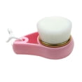 thumbnail image 2 of 2Pcs Soft Bristle Handle Facial Cleansing Brush, Cleansing Brushes for Smooth Radiant Skin, Lymphatic Drainage, Unclogging Pores, Pink, 2 of 8