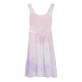 thumbnail image 4 of Ruyang Tie-dyed Dresses for Teen Girls Loose Ruffle A Line Sleeveless Sundress Summer Lightweight Casual Vacation Midi Dresses, 4 of 4