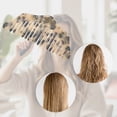 thumbnail image 6 of Unique Bargains 1 Pc Portable Floral Hair Comb Beige Black Acetate Sheet, 6 of 6