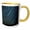 Yellow/White, variant on 3drose, Washington. Palouse Falls Sp, Star Trails and Perseid Meteor Showers, 11oz Two-tone Black Mug