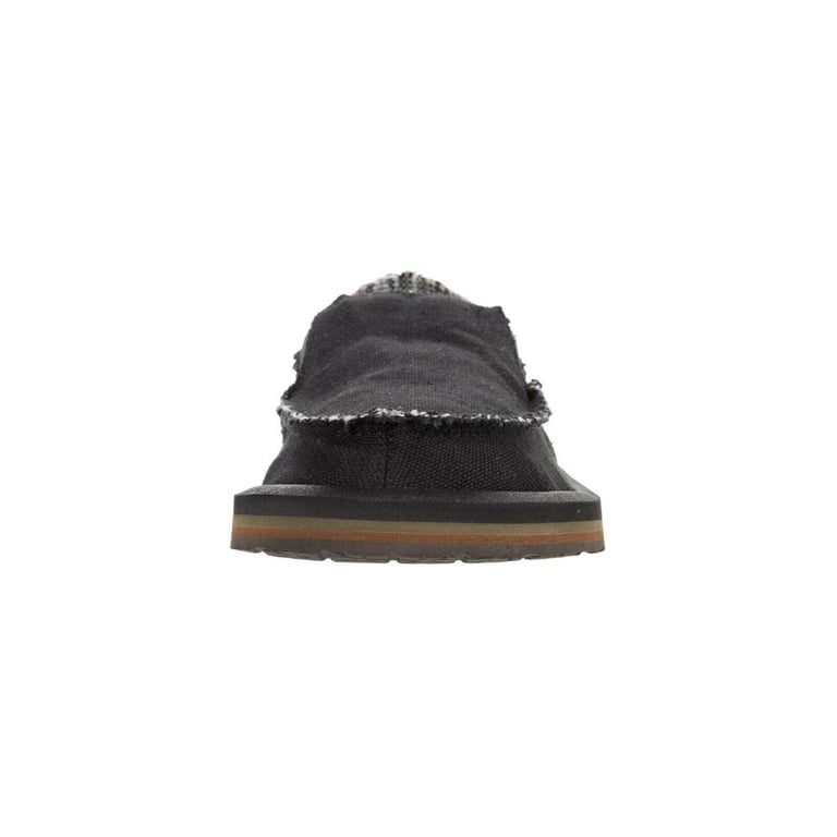 Sanuk Men\'s Loafer Vagabond Soft Top Hemp, Black Sanuk Vagabond Soft Top Hemp Black 10 D (M) - Walmart.com main image 2