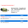 thumbnail image 2 of Idle Control Valve - Compatible with 1987 - 1989 Chevy P20 5.7L V8 1988, 2 of 2