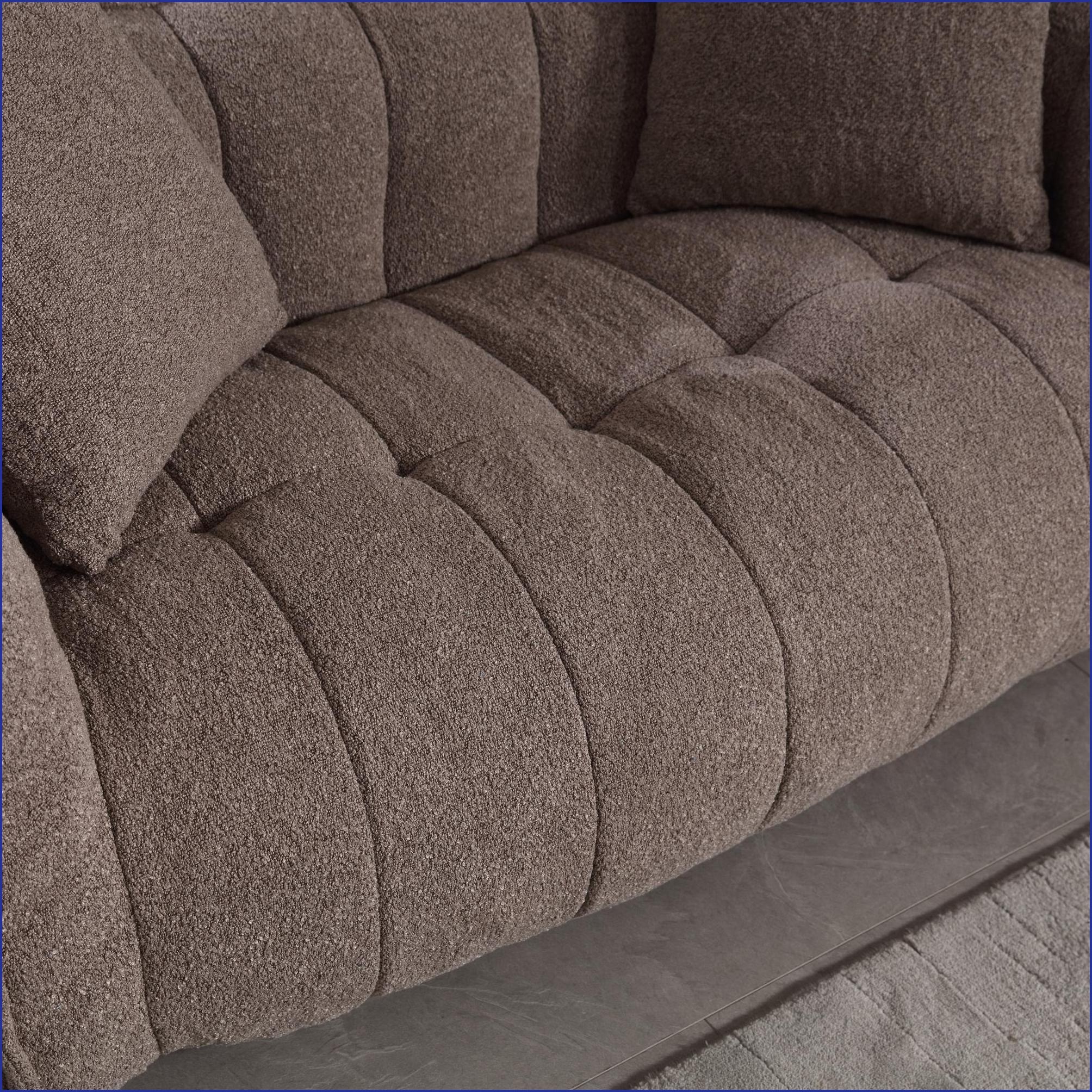 Large Chenille Bean Bag Chair for Adults – Soft Two-Person Recliner for Gaming/Reading/TV | Brown | Chenille