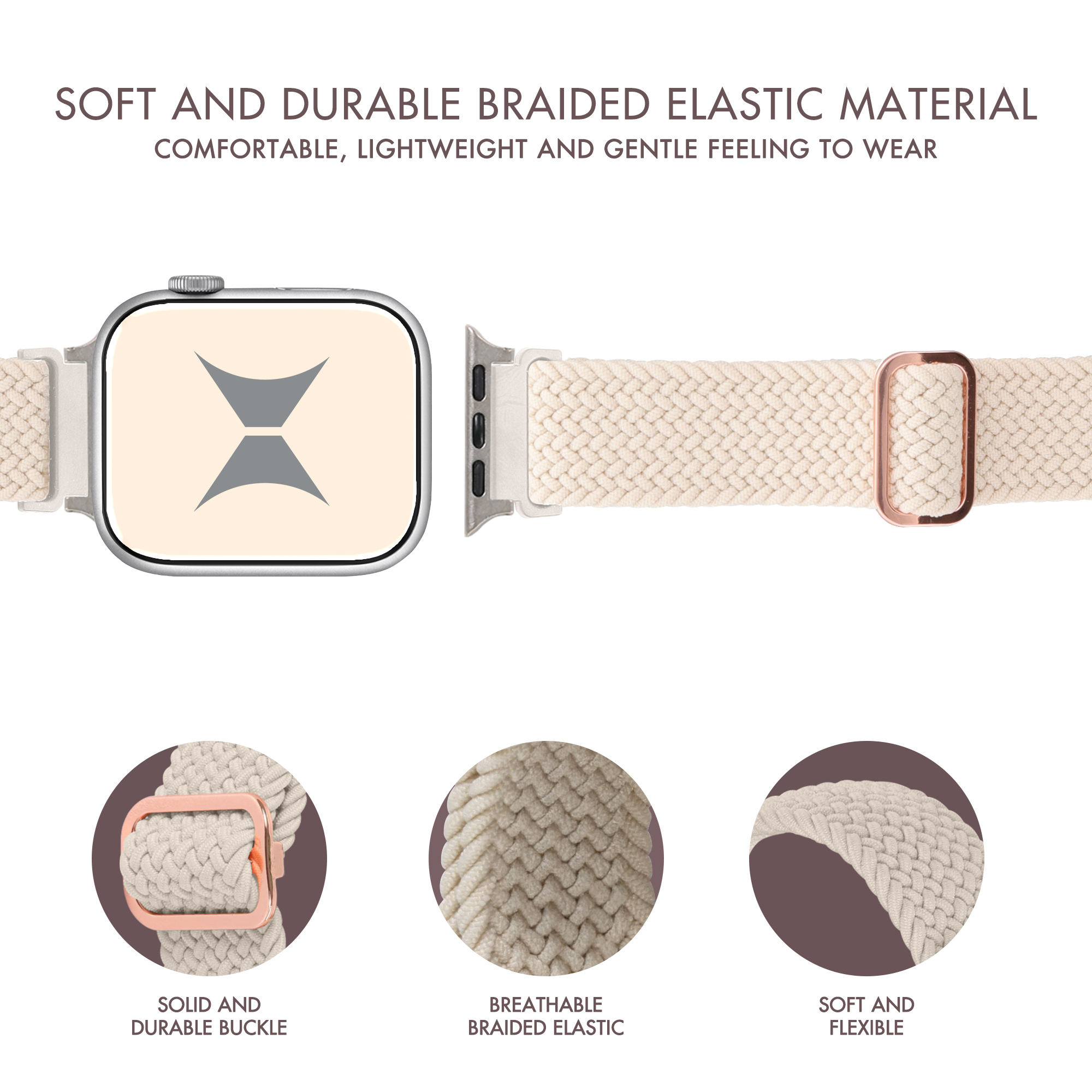 Xtreme 4-Pack Braided Elastic Smart Watch Bands photo 5