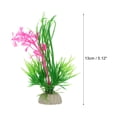 thumbnail image 4 of Unique Bargains 1pcs Fish Tank Aquarium Decorations Plants Pink 5.12" Plastic Plants for Aquarium Decor, 4 of 7