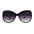 thumbnail image 2 of Womens Luxury Foliage Rhinestone Jewel Hinge Butterfly Designer Sunglasses Black Smoke, 2 of 4