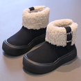 thumbnail image 2 of Mepaouo Children Ankle Snow Boots Fleece Lined Anti Slip Winter Walking Outdoor Shoes(Black,30), 2 of 9