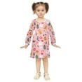 thumbnail image 2 of Girls' long-sleeved dress Gingerbread Man Snowman Girls' A-line dress with ribbed cuffs Soft and comfortable, 2 of 6
