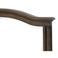 thumbnail image 3 of Benjara BM295532 46 in. Danya Accent Mirror - Arched Wood Frame with Curves, Weathered Brown, 3 of 5
