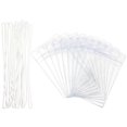 thumbnail image 1 of 10Pcs Luggage Tags PVC Holders Clear Luggage Tag Bag Sleeve Protector with Hanging Strap, 1 of 4
