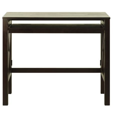 Casual Home Montego Folding Desk with Pull-Out Tray-Espresso