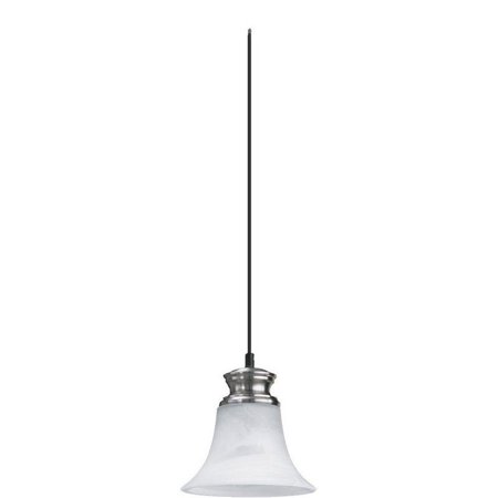 

Quorum 1 Light Down Mini Pendant in Satin Nickel