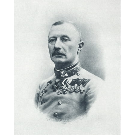 Oskar Potiorek 1853 To 1933 Austrian General Co-Passenger In Car Carrying Franz Ferdinand Of Austria And His Wife When They Were Assassinated In Sarajevo On 28 June 1914 From The Illustrated War News