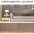 thumbnail image 3 of Easy-Going 100% Waterproof Couch Cover,Sofa, Camel, 3 of 6