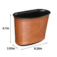 thumbnail image 3 of VOAVEKE Car Trash Can Car Trash Can, Car Interior With Leather Car Trailer Door Storage Bucket To Store Garbage Bags, Car Supplies, 3 of 5