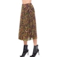 thumbnail image 3 of MixMatchy Women's Summer Floral Print Elastic High Waist Flared Long Skirt, 3 of 6