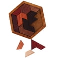 thumbnail image 3 of Juguetes de madera Brain Teaser Juego Rompecabezas de formas geométricas perfke Rompecabezas de madera, 3 of 8