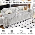 thumbnail image 6 of TOPCHANCES Throw Blanket, Soft Chenille Boho Throw Blanket for Couch, 71"x 118" Large Couch Sofa Bed Protector Cover Throw with Tassel, Cozy Decorative Throw Blankets for Couch Sofa Bed, Shanhe Black, 6 of 9