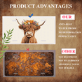 thumbnail image 5 of License Plate,Cow with Orange Flower Crown on Light Background Decorative Front,Personalized Stainless Steel License Plate Cover For Men Women,12.2" X 6.2", 5 of 7