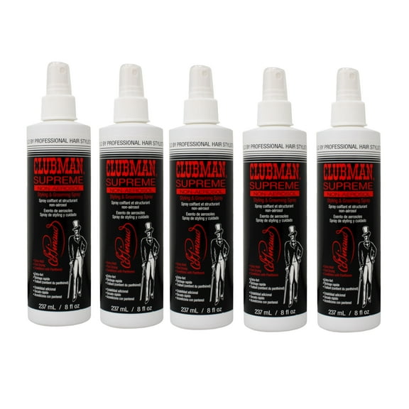 5 Pack of CLUBMAN SUPREME HAIRSPRAY 8OZ