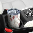 thumbnail image 5 of 20oz Tumblers White Christmas Cookie Pattern Stainless Steel Vacuum Insulated Double Wall Travel Tumbler Cups Mug with Lid and Straw,Cleaning Brush for Cold & Hot Drinks, 5 of 7