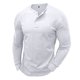 thumbnail image 1 of Blusas y camisas de manga larga y cuello redondo para hombre, blusa básica de color liso con cuello redondo y mangas largas., 1 of 3