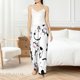 thumbnail image 4 of Fotbe Cute Cow and Milk Stains Pantalones de Pijama para Mujer, Pantalones de Dormir, Pantalones Pj con Cordón y Bolsillos-3X-Large, 4 of 6