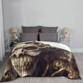 thumbnail image 6 of XMXT Throw Blanket, Fantasy Horror Skull Print Machine Washable Blankets for Sofa, 80 x 60 inches Multicolor, 6 of 9
