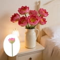 thumbnail image 1 of Fufafayo Artificial Lotus Flower Realistic One Fake Lotus for Pond Decoration, Spring Summer Decor Photography Prop, Water Feature Table Display for Living Room Bedroom Office, 1 of 6