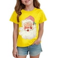 thumbnail image 5 of Ulanda Merry Christmas Shirt for Kids Toddler Boys Girls T-Shirts Short Sleeve Holiday Tee Xmas Gift Tops (Yellow, 13-14 Years), 5 of 6