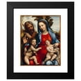 thumbnail image 2 of Sodoma 20x24 Black Modern Framed Museum Art Print Titled - The Holy Family and St. John (Between 1477 and 1549), 2 of 5