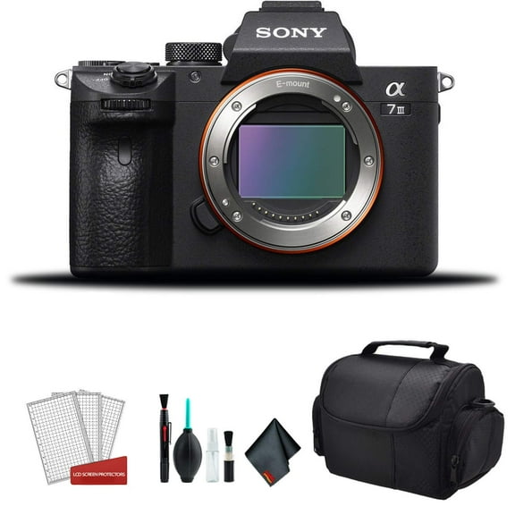 Restored Sony Alpha a7 III Full Frame Mirrorless Digital Camera (Body Only) ILCE7M3/B - Bundle Kit (Refurbished)