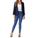 thumbnail image 2 of BLAZER DE OFICINA CHIC PARA MUJERES INSPIRADORAS, CHAQUETA DE TRAJE DE MANGA LARGA, TAMAÑO M, AZUL MARINO, 2 of 6