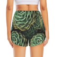 thumbnail image 4 of Fotbe Succulents Womens High Waist Running Shorts Athletic Workout Quick Dry Shorts for Women with Pockets Gym Yoga Summer Shorts-Small, 4 of 9
