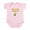 Petal Pink, variant on CafePress - Unicorn Single Corn Body Suit - Baby Light Bodysuit, Size Newborn - 24 Months