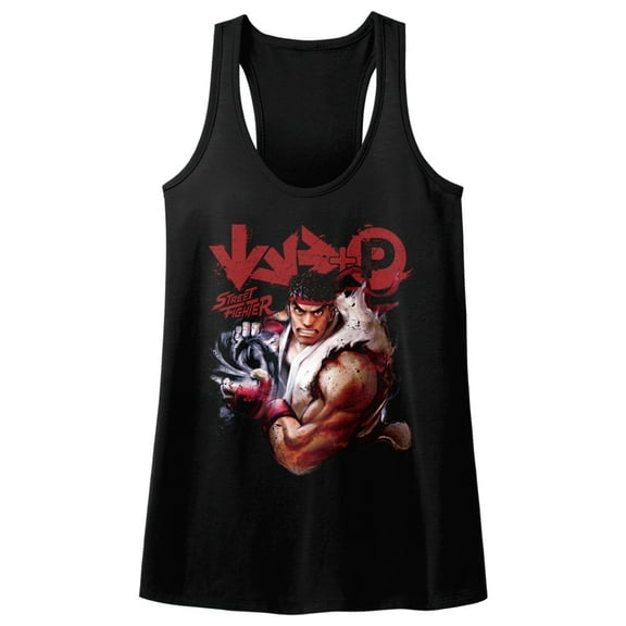Street Fighter More Black Women's Racerback Tank Top