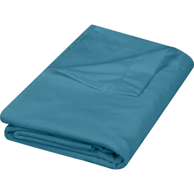 Sábana plana Utopia Bedding Queen Denim azul de microfibra cepillada