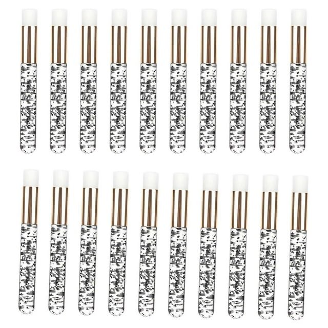 Cepillos de champú para pestañas Sunnimix 20 piezas Negro