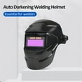 thumbnail image 3 of Casque de Soudage à Énergie Solaire Auto-Assombrissant avec Lentille Couleur Véritable - Abat-Jour Réglable 9-13, Design Monté sur Tête, Inclut Lampe Frontale et 20 Feuilles de Protection - Matériau PC Durable pour Soudage Arc, MIG, TIG, 3 of 6