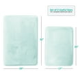 thumbnail image 5 of Nestl Set of 2 Absorbent Memory Foam Bath Mat Bathroom Rugs, Aqua, Large Size 20"x32" Small Size 17”x24”, 5 of 8