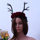 thumbnail image 4 of FELTECHELECTR Diademas creativas de Halloween con astas brillantes, accesorios para el cabello, diadema floral, diadema navideña, regalo, 4 of 7