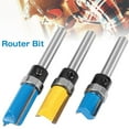 thumbnail image 1 of 3pcs 1/4” Shank Flush Trim Router Bit Carbide Template Trimming Bit Carpenter Woodworking Milling Cutter Tool for Slotting Carving Cutting Milling, 1 of 9