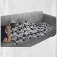 thumbnail image 6 of Black and White Soft Flannel Fleece Throw Blanket, Tropical Leaf Silhouettes Palm Tree Monstera and Fern Plant Foliage, Cozy Plush for Indoor and Outdoor Use, 50" x 60", Black and White, by Ambesonne, 6 of 6