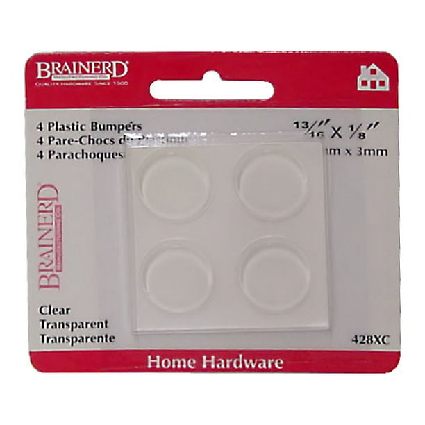 (20 Pack) Set Of 4 Large Door Bumper Clear 13/16" X 1/8" LQ