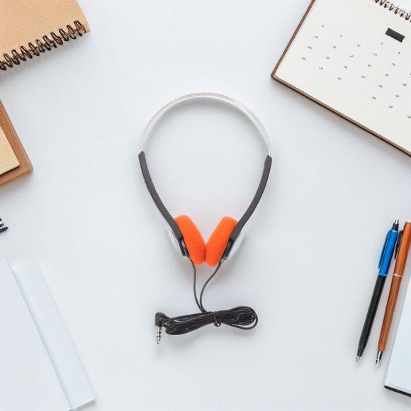 KALLORY Auriculares Retro Multicolor Con Cable Clásico Para Oficina Y Viaje Sonido Nítido