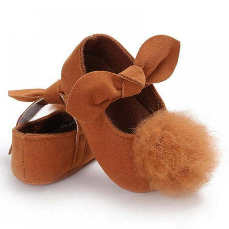 

Toddler Baby Girl Soft Plush Princess Shoes Cute Non-slip shoes Infant Prewalker Newborn Baby Shoes for Girls 0-18M