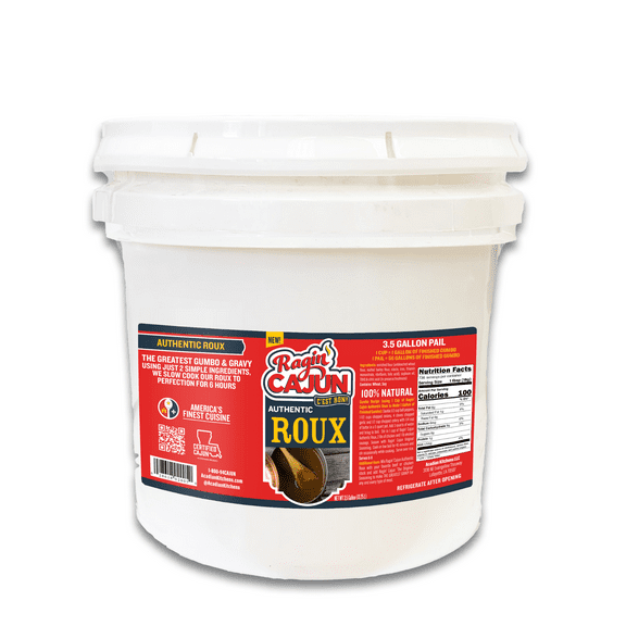 Ragin' Cajun Authentic Roux, Food Service, 1 Gallon Pail